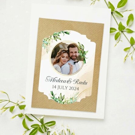 Personalised plantable token with photo and text - Thank you!