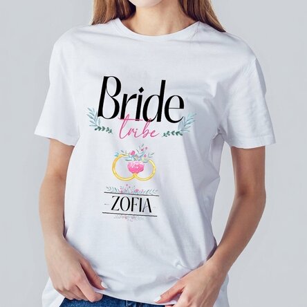 Koszulka z indywidualnym nadrukiem – Bride Tribe