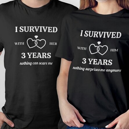 Koszulka bawełniana z nadrukiem – I SURVIVED