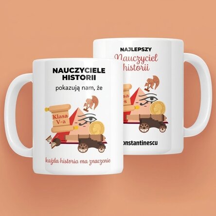 Spersonalizowany kubek z napisem – Nauczyciel historii