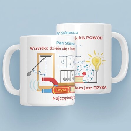 Spersonalizowany kubek z napisem – Nauczyciel fizyki