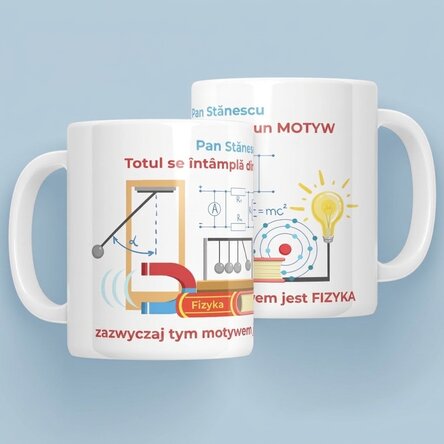 Spersonalizowany kubek z napisem – Nauczyciel fizyki