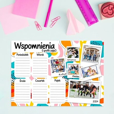 Indywidualny plan zajęć z tekstem i zdjęciami – Wspomnienia ze szkoły