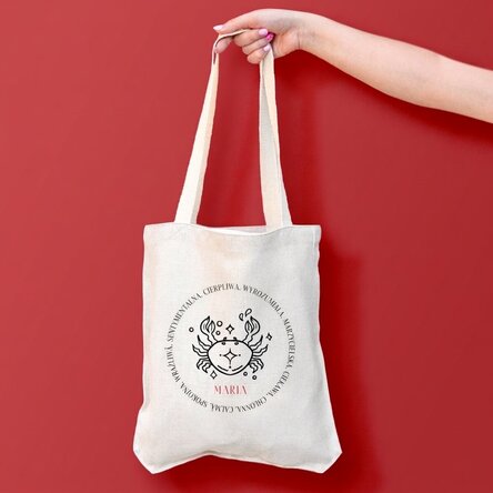 Spersonalizowana torba z napisem – Znak zodiaku Rak