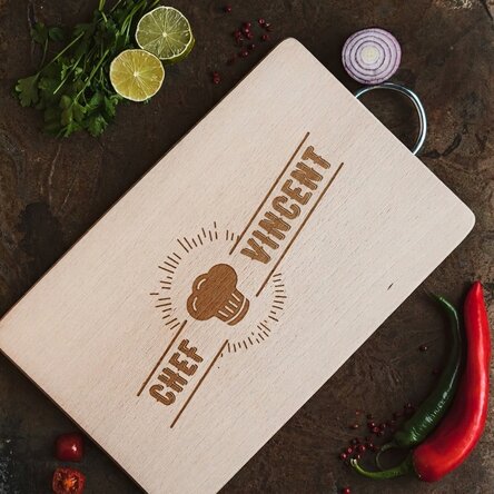 Personalised chopping board with text - Professional chef