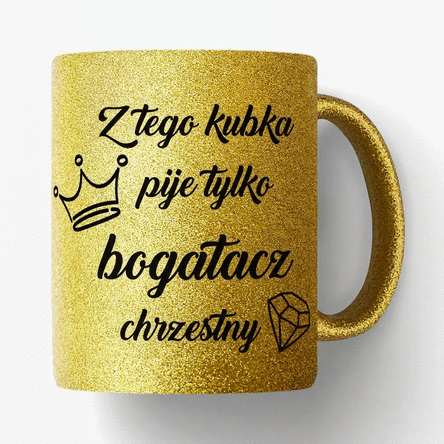 Spersonalizowany kubek z dedykacją dla rodziców chrzestnych