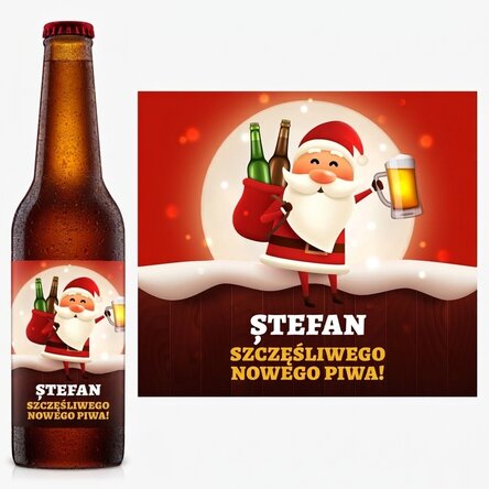 Piwo z indywidualnym napisem – Happy New Beer