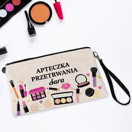 Spersonalizowany zestaw do makijażu z napisem – My Survival Kit