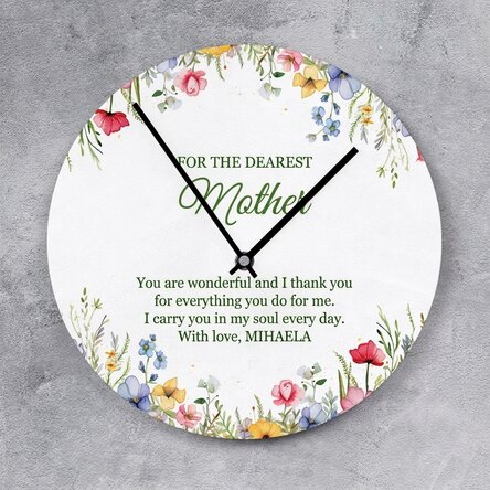 Personalised watch with appreciation message - Floral