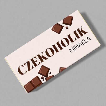 Czekolada z indywidualnym napisem – Chocoholic