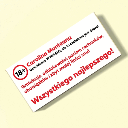 Czekoladki z indywidualnym napisem – życzenia urodzinowe