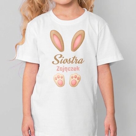 Bawełniana koszulka dla dzieci z nadrukiem – „Bunny ears”