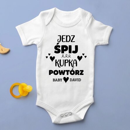 Body dla dzieci z indywidualnym nadrukiem – Repeat