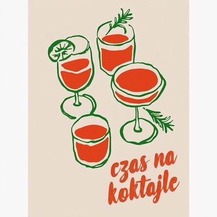 Plakat „Cocktail o'clock”
