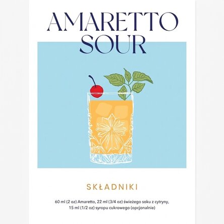 Plakat „Amaretto Sour”