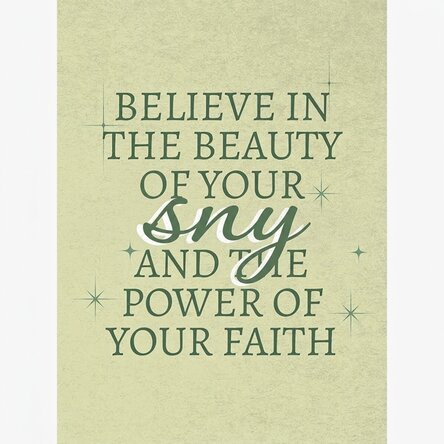 Plakat „Faith”