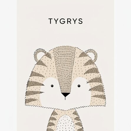 Plakat z tygrysem