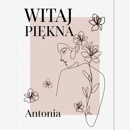Spersonalizowany plakat z napisem – Ciao Bella