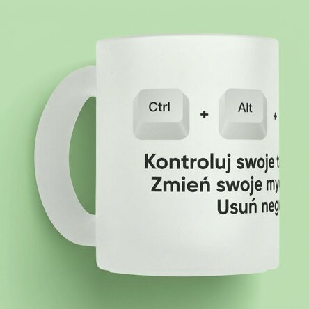 Spersonalizowany kubek z napisem – Ctrl + Alt + Del