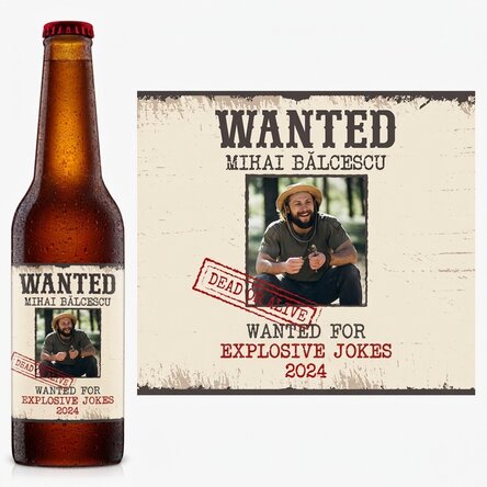 Personalised beer with message - Wanted