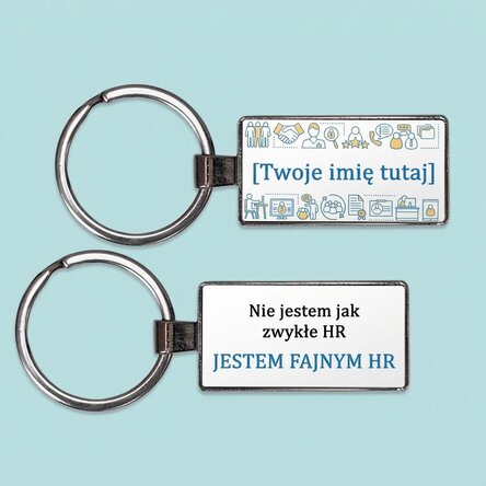 Spersonalizowany brelok z napisem – HR