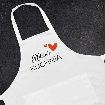 Fartuch z indywidualnym nadrukiem – Hearts