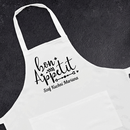 Fartuch z indywidualnym nadrukiem – Bon Apetit