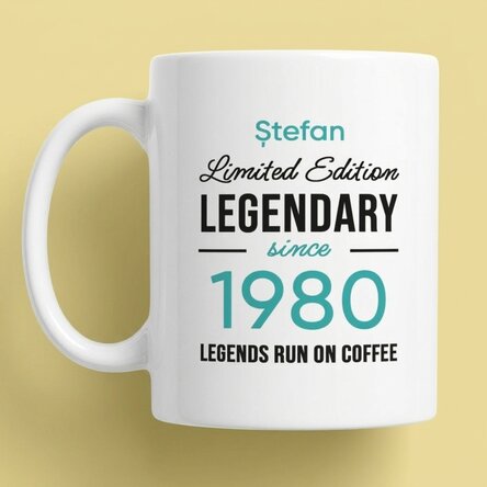 Spersonalizowany kubek z napisem – Legendary