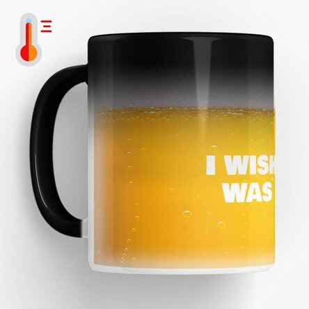 Spersonalizowany kubek termiczny z napisem – „I wish this was beer”
