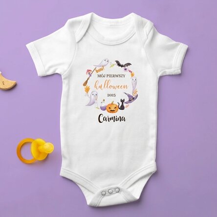 Body dla dzieci z indywidualnym nadrukiem – „My first Halloween”
