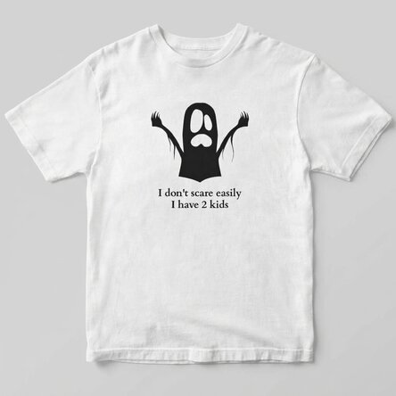Custom cotton T-shirt with message - Ghost