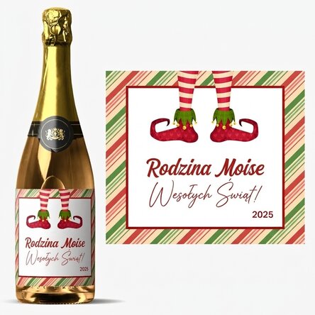 Wino musujące z indywidualnym napisem – Elf