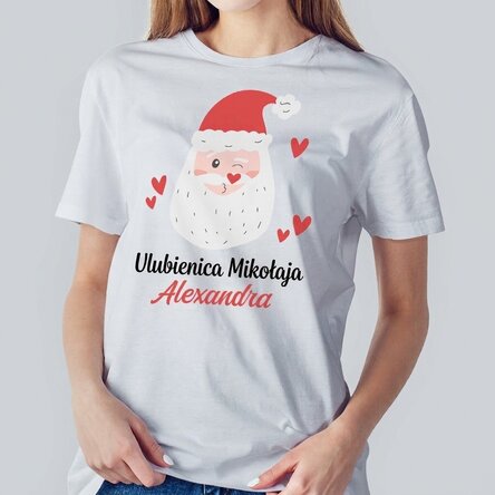 Koszulka bawełniana z nadrukiem – „Santa's favorite”