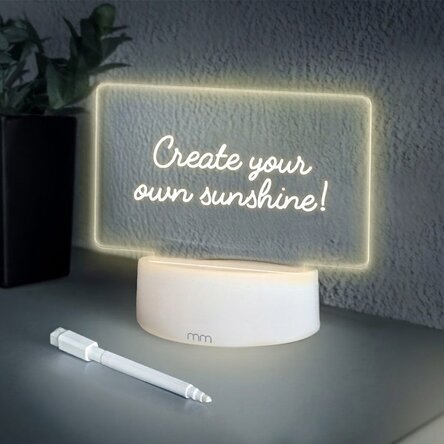 Lampa nocna LED / tablica świetlna do wyświetlania wiadomości