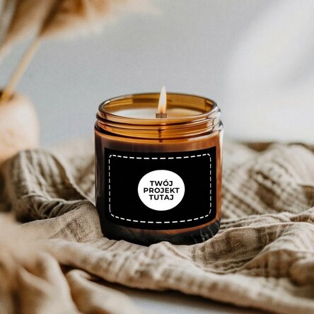 Mała świeczka zapachowa z własnym nadrukiem