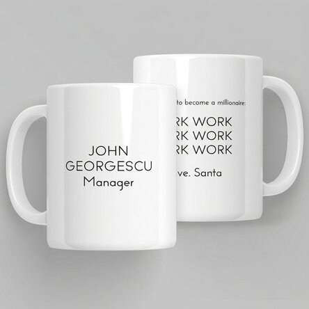 Personalised mug with message - Millionaire