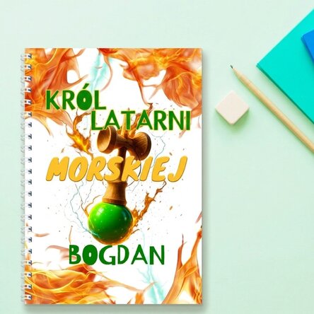 Spis z notatkami z indywidualnym napisem – Lighthouse King