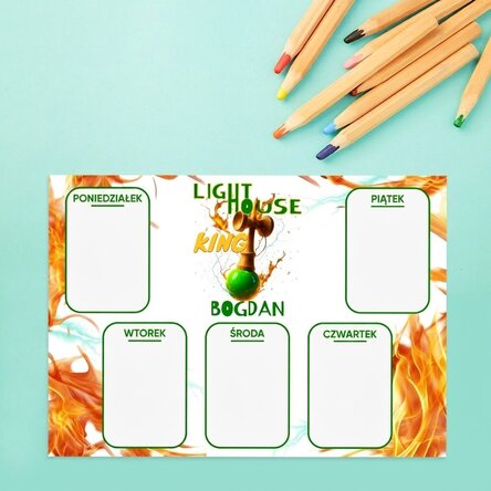 Indywidualny rozkład zajęć z tekstem – Lighthouse King