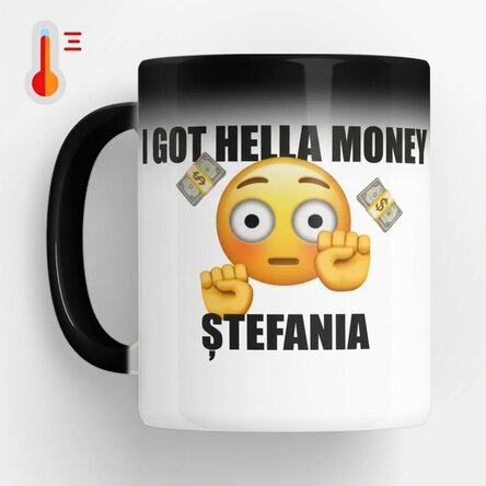 Spersonalizowany kubek termiczny z napisem – „I got hella money”
