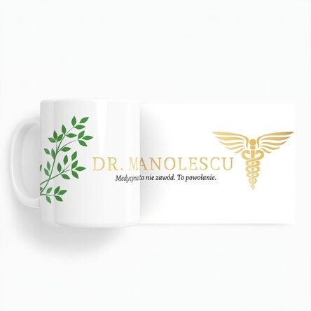 Spersonalizowany kubek z napisem – Golden Doctor