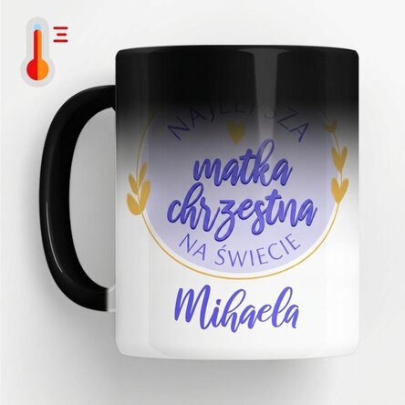 Spersonalizowany kubek termiczny z napisem – Najlepsza matka chrzestna