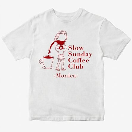 Bawełniana koszulka z nadrukiem – Coffee
