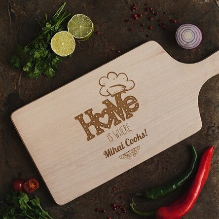 Customised chopping board - Home is where
