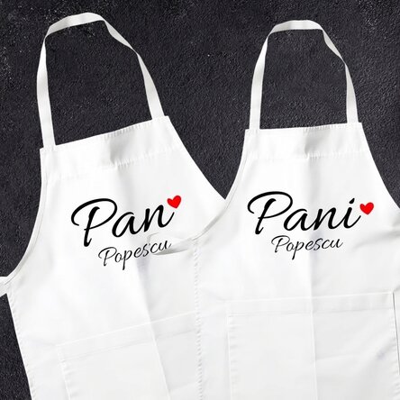 Fartuchy na zamówienie dla pary – Mr & Mrs