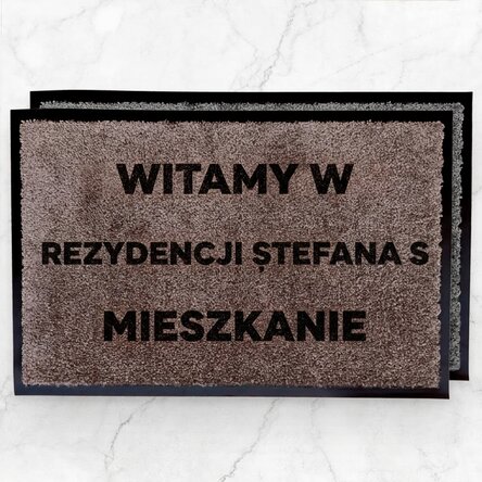 Spersonalizowana wycieraczka do wnętrz