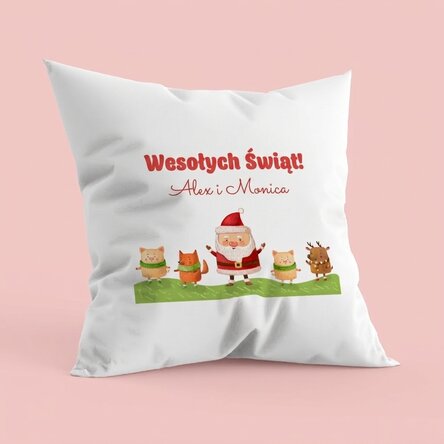 Spersonalizowana poduszka – Święty Mikołaj