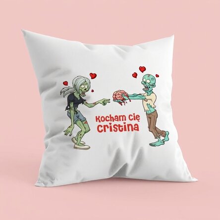 Spersonalizowana poduszka z napisem – Zombie Love
