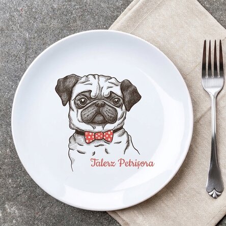 Spodek z indywidualnym napisem – Pug life