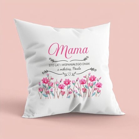 Spersonalizowana poduszka z napisem – Mama