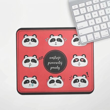 Spodek pod mysz z indywidualnym napisem – Panda